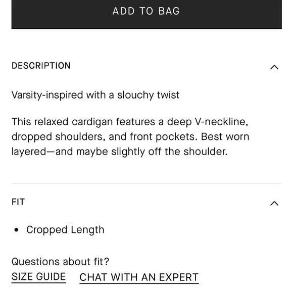 Everlane Brown V-Neck Cardigan with Contrast Trim - Picture 11 of 11